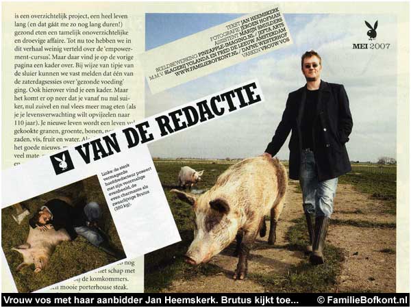 Vrouw Vos in de Playboy