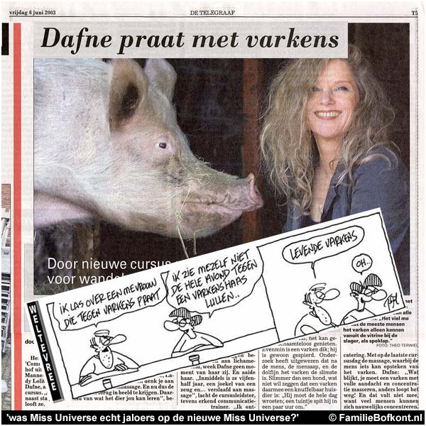 Dafne praat met Aagje