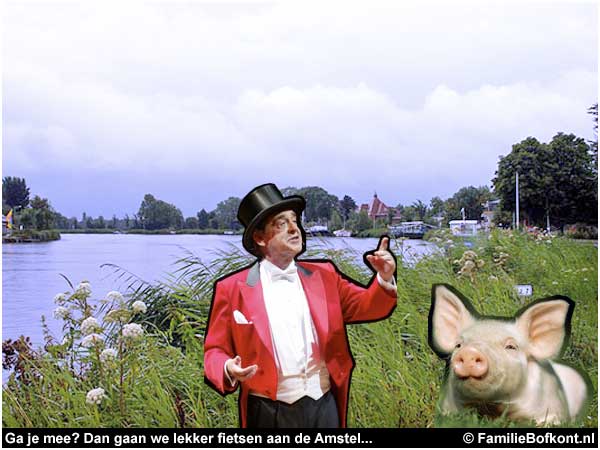 Ga je mee? Dan gaan we lekker fietsen aan de Amstel...