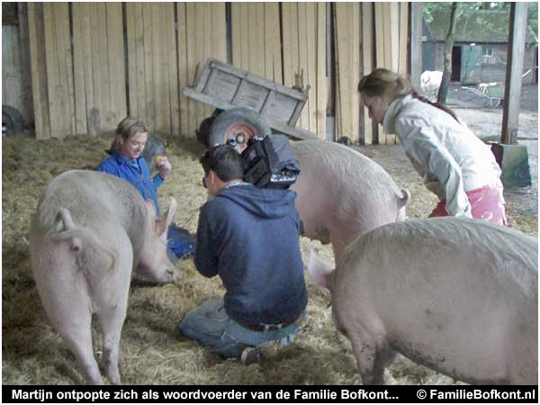  Martijn ontpopte zich als woordvoerder van de Familie Bofkont...